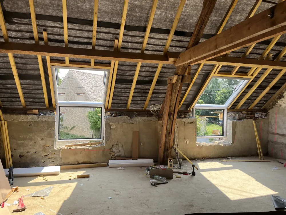 Pose de velux